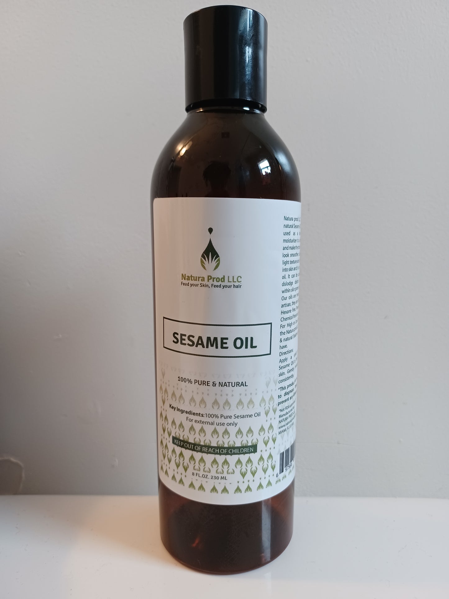 Haitian Sesame Oil/ lwil roroli 8OZ