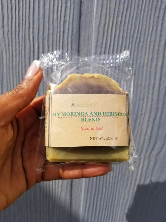 My Moringa and Hibiscus Soap/ Savon de Moringa et d'hibiscus